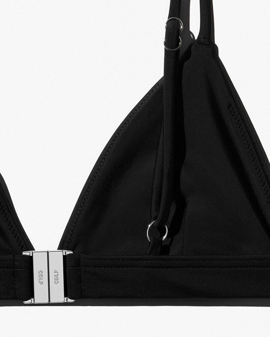 top de bikini triangular para mujer en negro compra ahora — cdlp