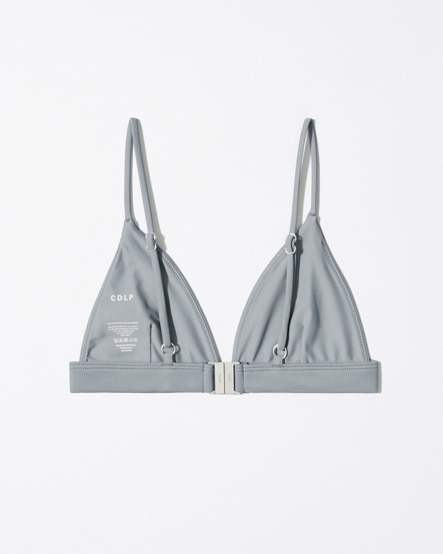 top de bikini triangular para mujer en color pizarra compra ahora — cdlp