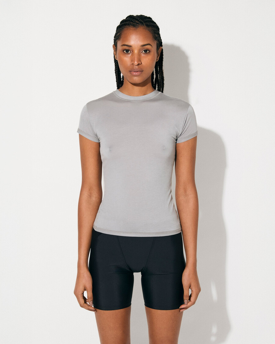 camiseta ligera para mujer en color cemento compra ahora — cdlp