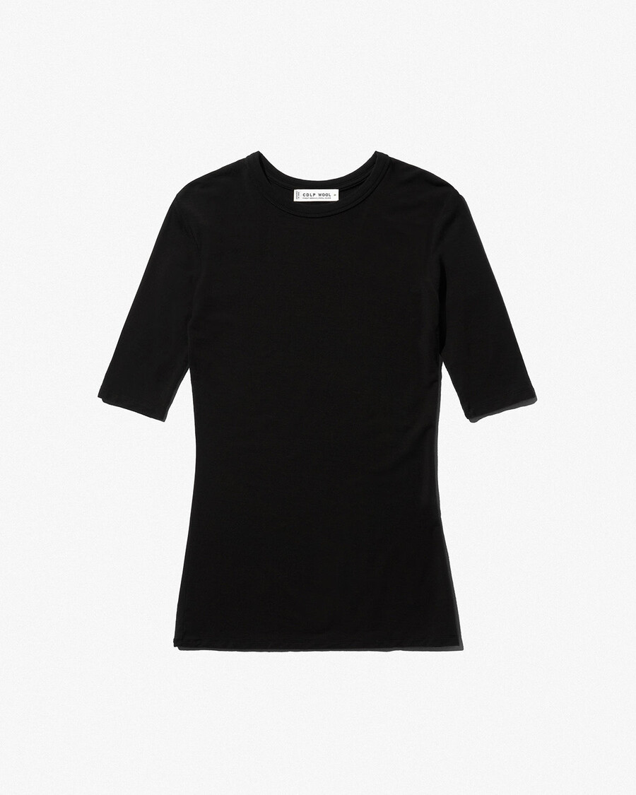 camisetas negras de mezcla de merino para mujer comprar ahora — cdlp