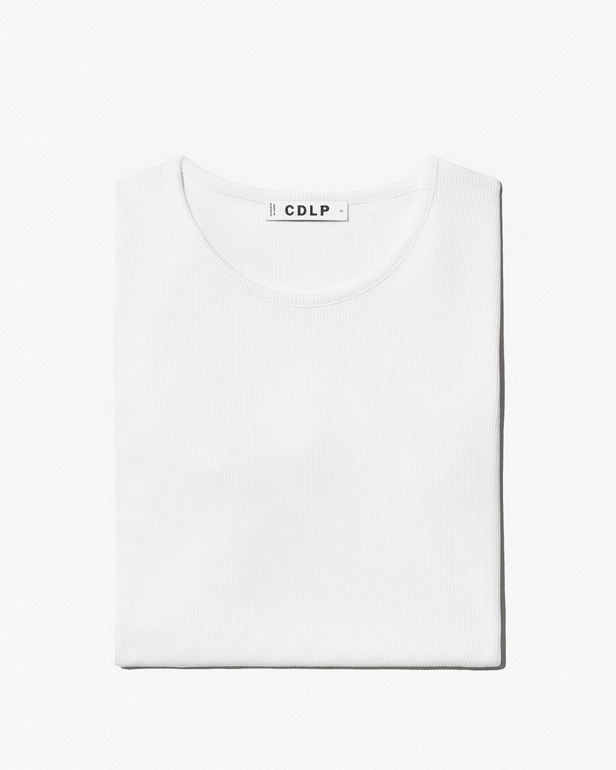 chaleco de canalé para mujer en blanco comprar ahora — cdlp