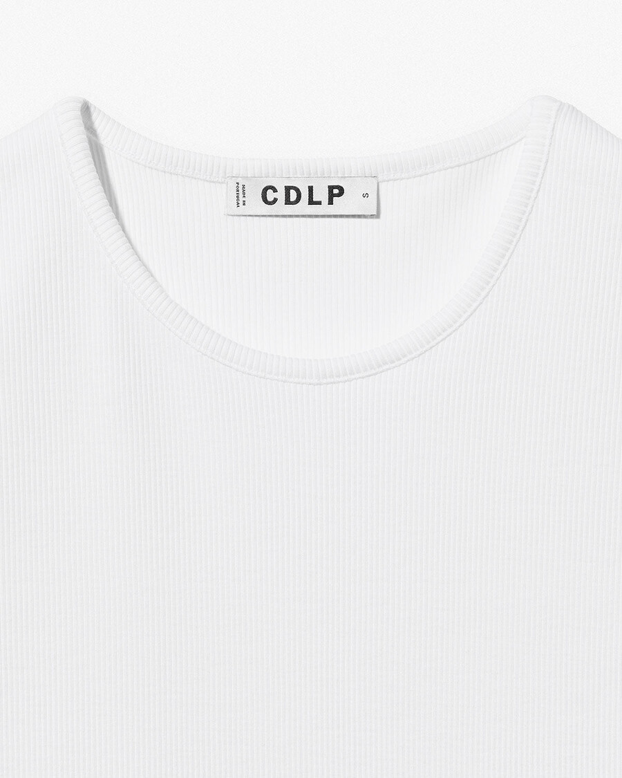 chaleco de canalé para mujer en blanco comprar ahora — cdlp