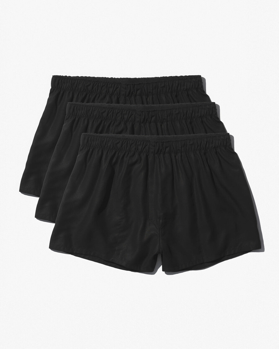 3 calzoncillos bóxer tejidos para hombre en negro comprar ahora — cdlp