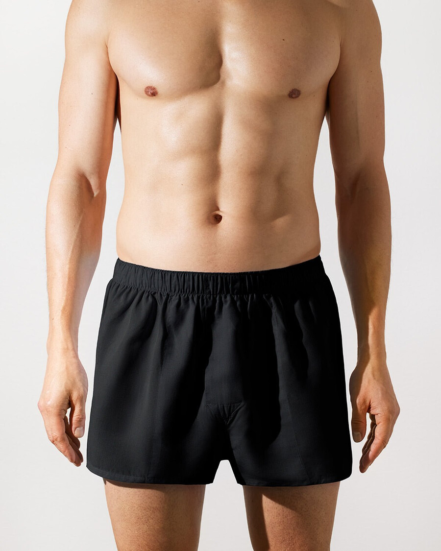 3 calzoncillos bóxer tejidos para hombre en negro comprar ahora — cdlp