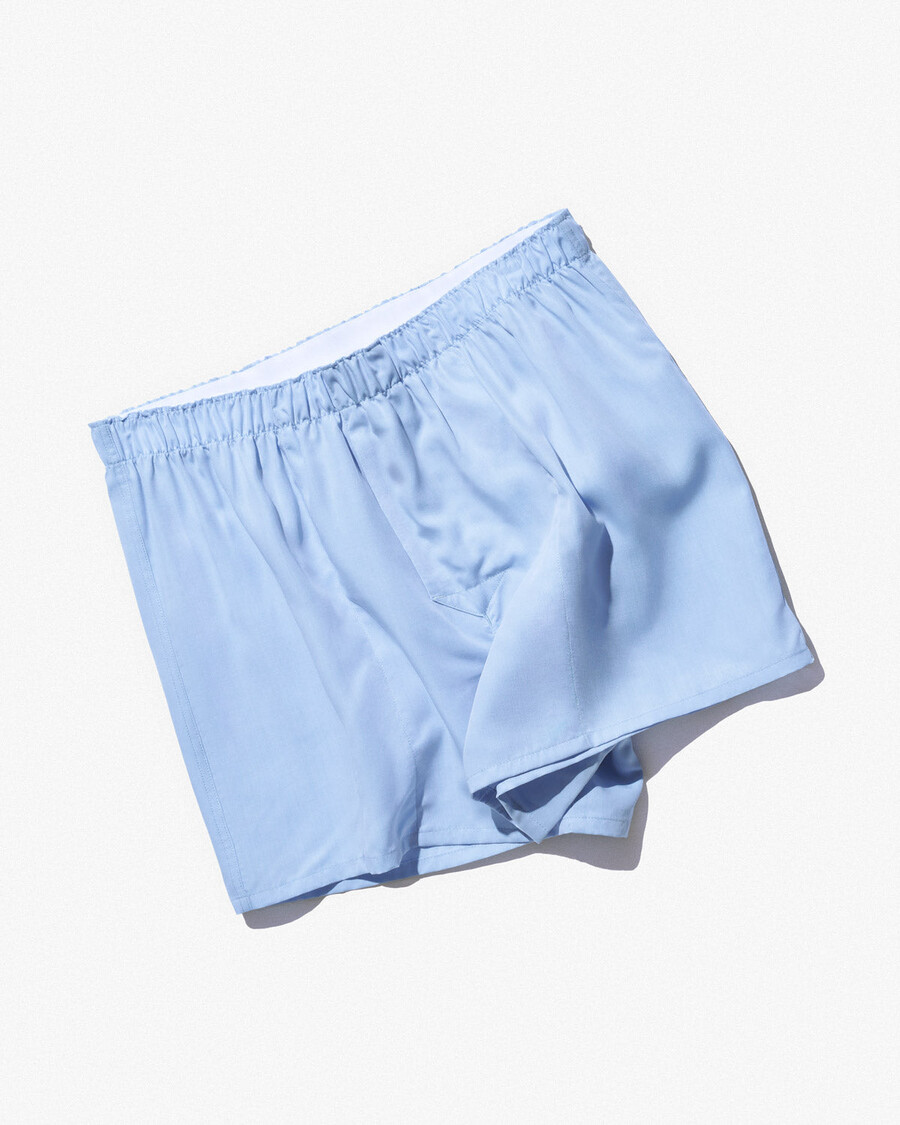 3 calzoncillos bóxer clásicos de tejido para hombre en azul cielo tienda—cdlp