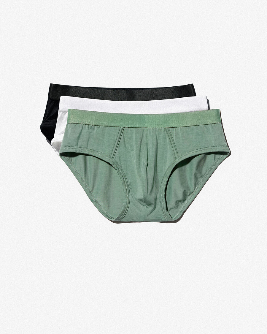 3 calzoncillos tipo y para hombre en negro blanco y verde salvia comprar ahora — cdlp