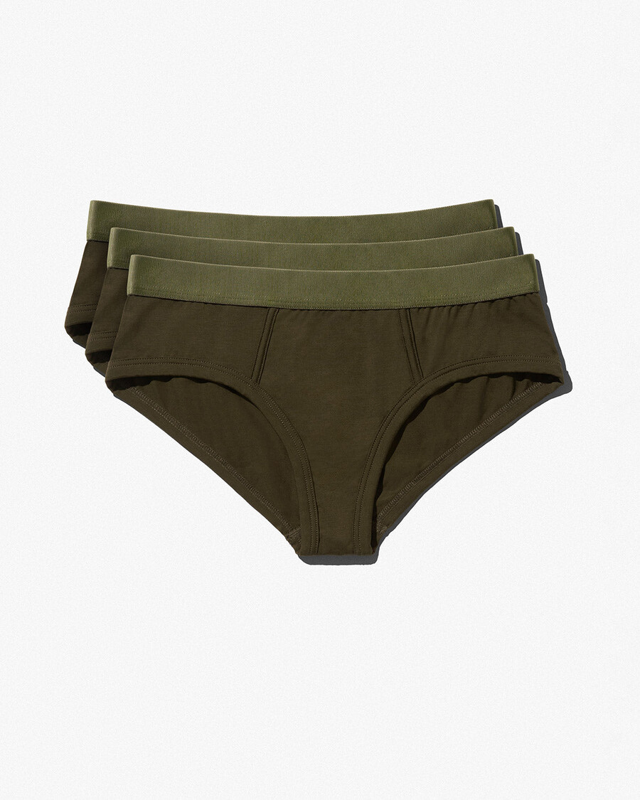 3 braguitas tipo y para mujer en verde oliva comprar ahora — cdlp