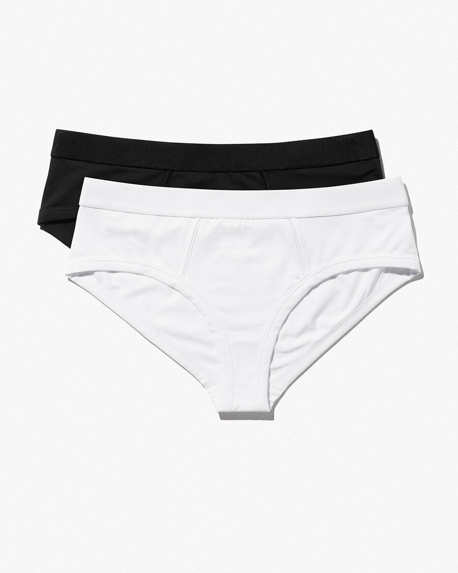 2 calzoncillos tipo y para mujer en blanco y negro comprar ahora — cdlp